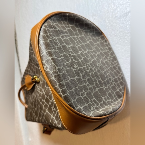 Nina Ricci Tan and Brown Patterned Bucket Bag - Picture 9 of 10